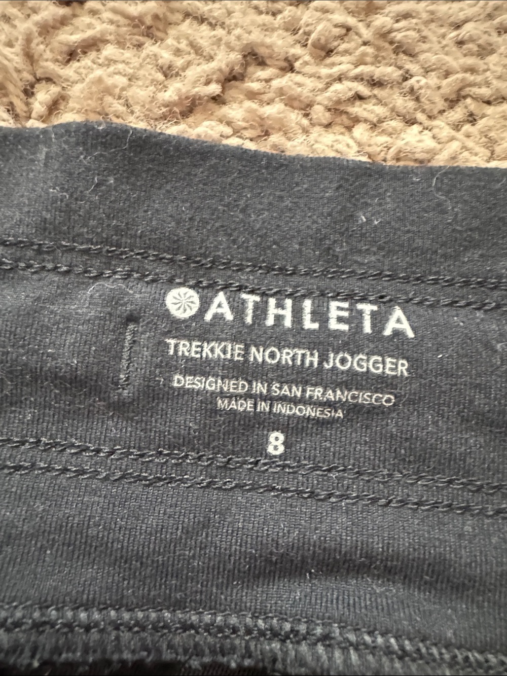 Athleta Black Trekkie North Performance Joggers with Zip Pockets - Picture 2 of 5